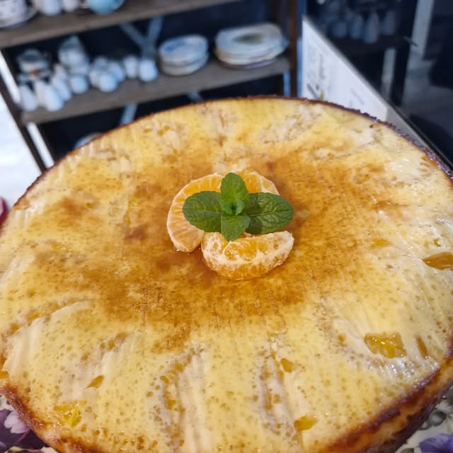 A golden baked tart